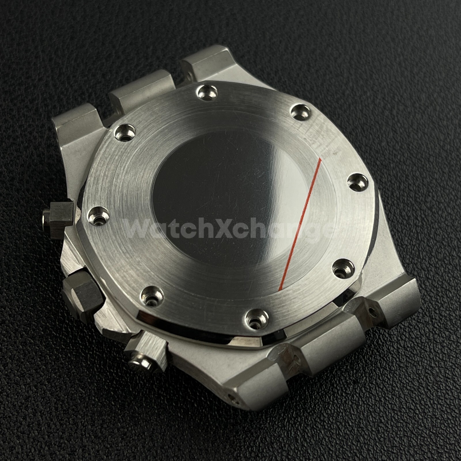 41mm Silver Royal Oak Style Stainless Steel Watch Case for VK63 Quartz Movement