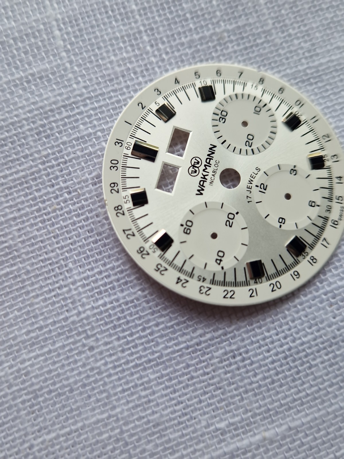 Wakmann Valjoux 72c/723 chronograph dial. Stunning in beautiful condition.
