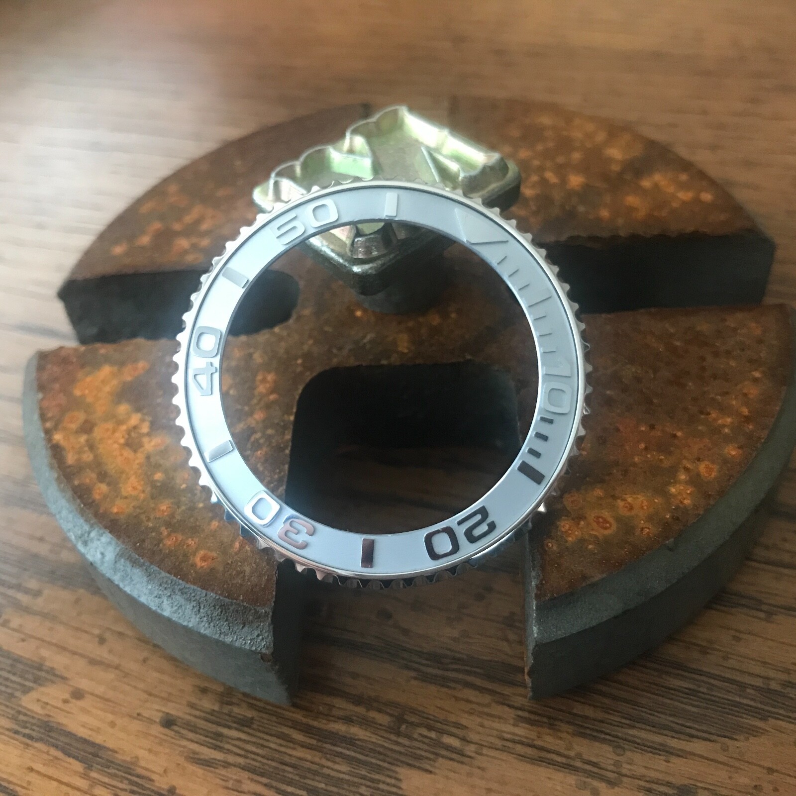 Sub Style Bezel + Silver “YM” Ceramic Insert for Seiko SKX007 SRPD ~ US Seller