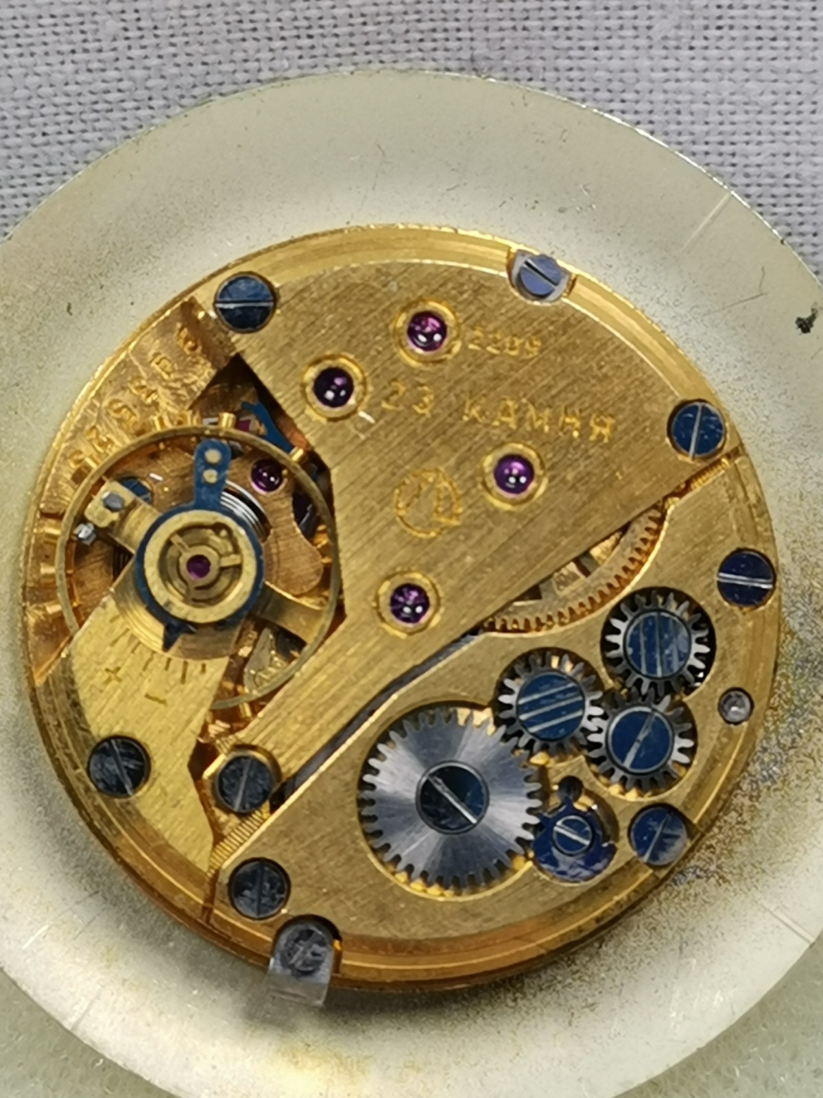 Poljot 2209 De Luxe 23J Cal. 2209 USSR Wristwatch Movement Repair/Parts