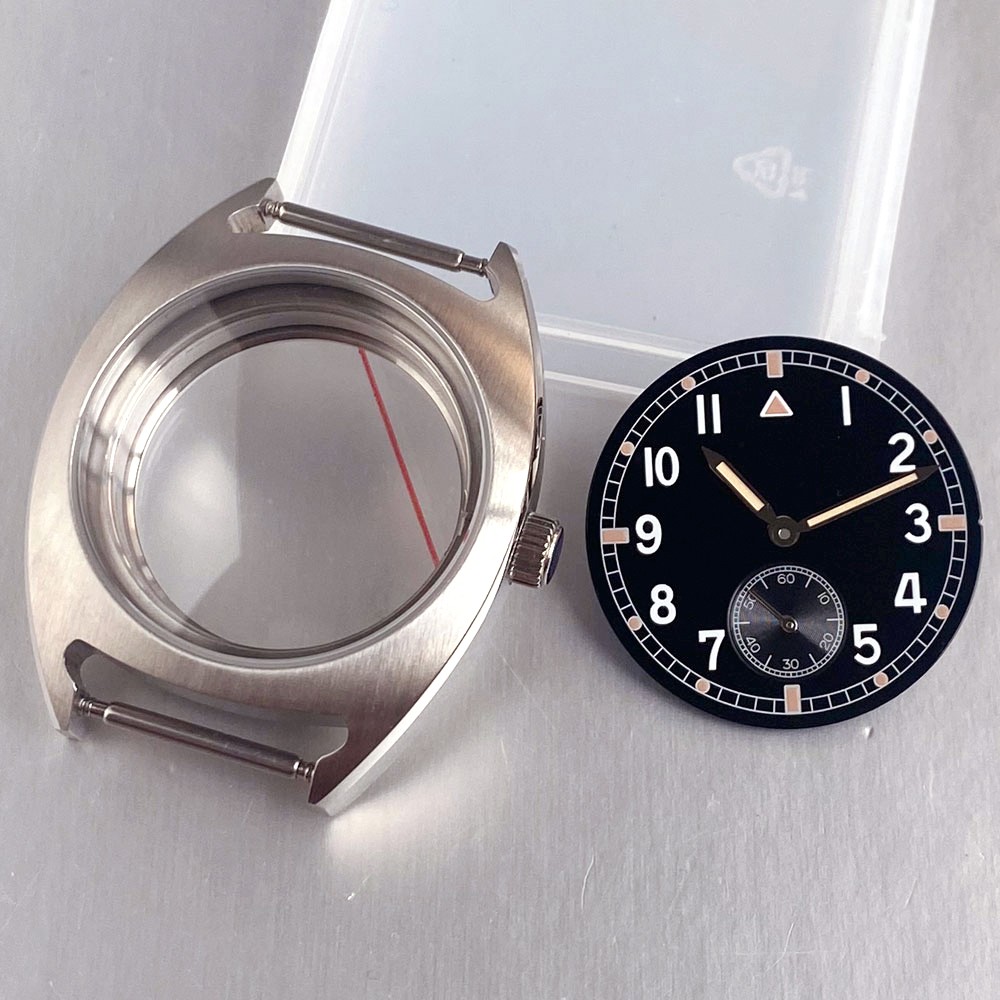 36mm Stainless Steel Watch Case Dial Hand Set For ST1701 Mechanical Movement