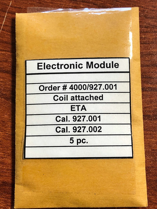 NOS ETA Caliber 927.001 Part Number 4000 Electronic Module – Coil Attached