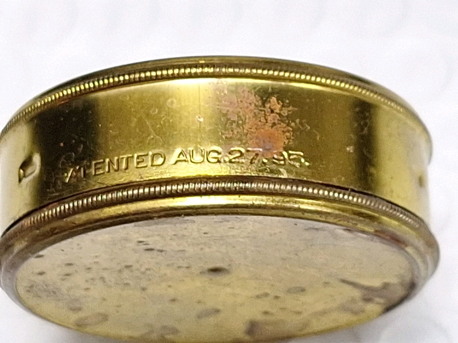 American Waltham Watch Co. Pocket Watch Movement Holder Container Tin 16s EMPTY