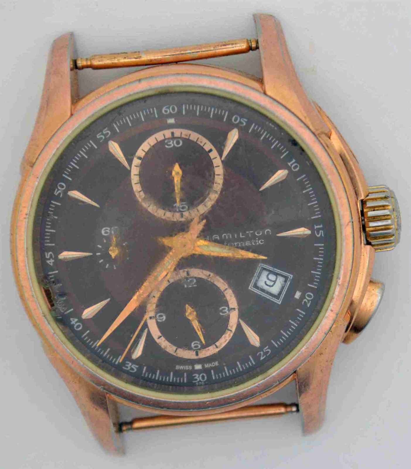 HAMILTON KHAKI Steel Chronograph. Ref: H326461. Cal: ETA-7750. For Service