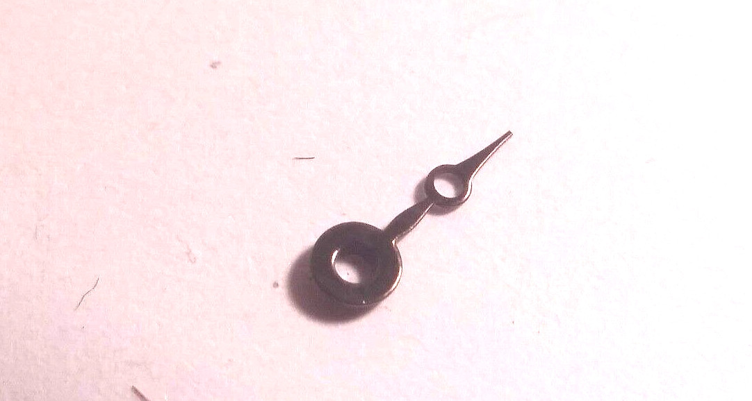 Breguet Hand. BLACK Hand. 100/15 hole. Length: 4mm from bottom of hole
