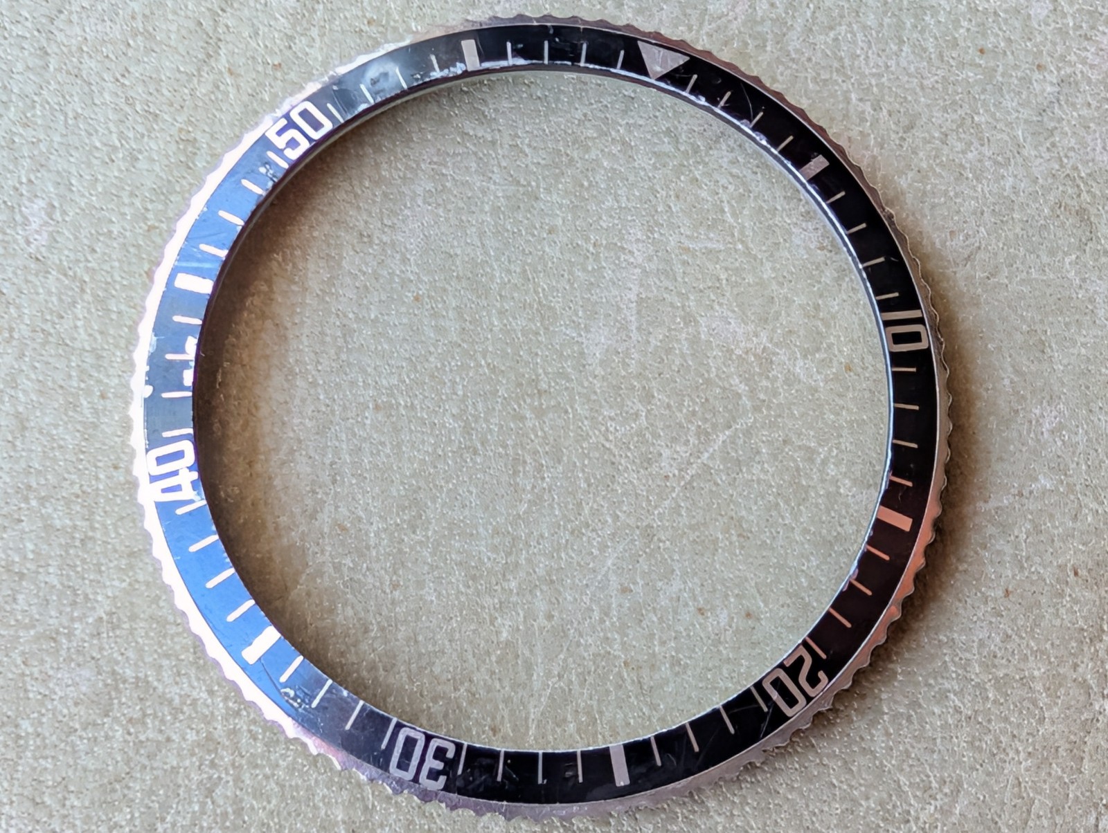 Vintage 1970s Caravelle Devil Diver ‘B146’ Bezel & Insert FOR 3286 STAMPED CASES