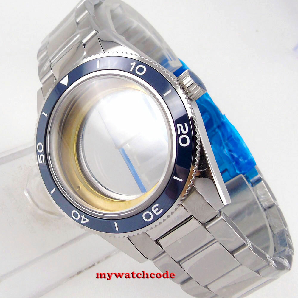 10atm 41mm ceramic bezel sapphire glass Watch Case fit for NH35 NH36 miyota 8215