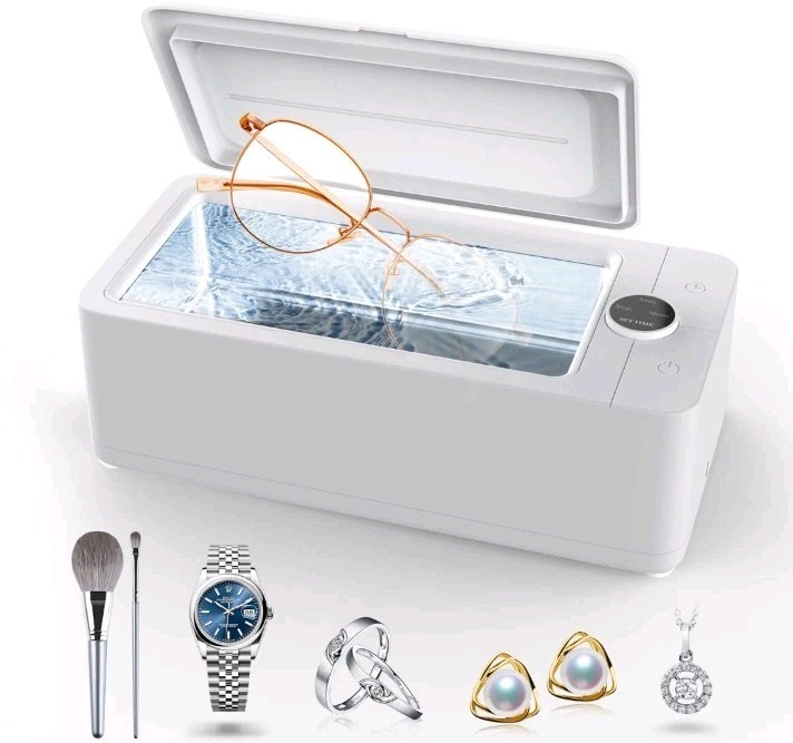 Ultrasonic Jewelry Cleaner, 50KHz Professional Jewelry Cleaner Mach… Fast Ship