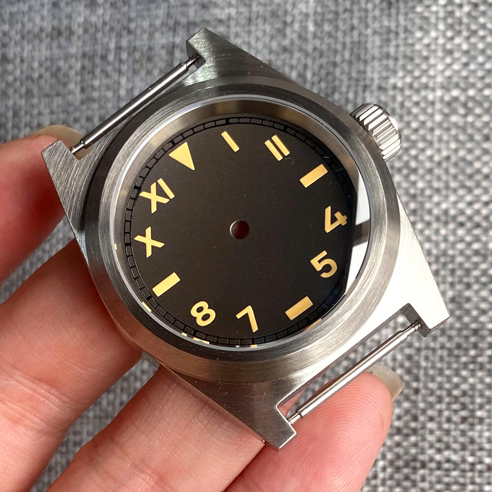 20ATM Diver 38mm Watch Case Domed Sapphire Glass Fit NH34A NH35A ETA 2824 PT5000
