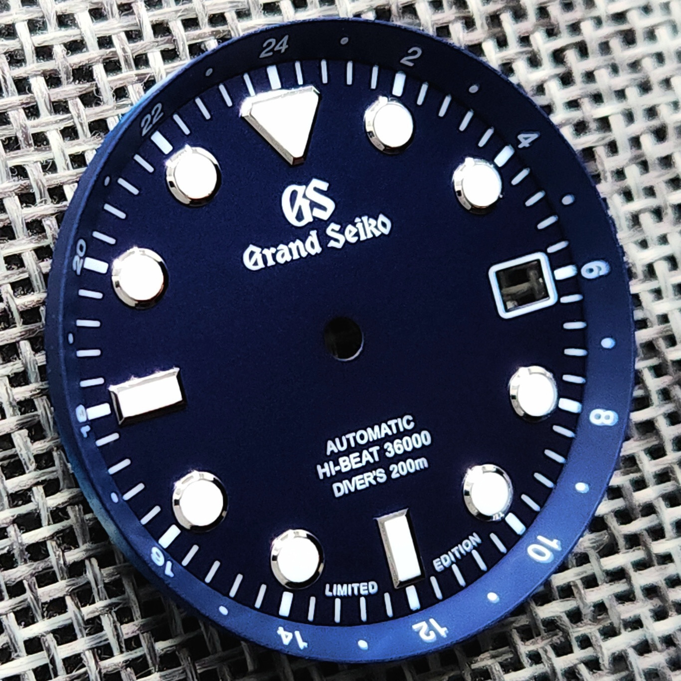 New GRAND SEIKO GS HI BEAT 36000 DIAL DIVERS BLUE NH35 4R35 7S26 SKX007 w/ Ring