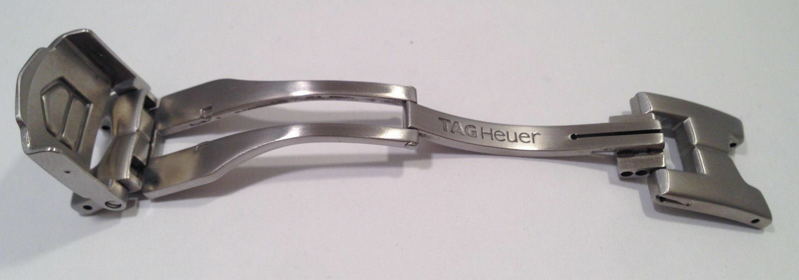 Tag Heuer LINK Mens Brushed SS Clasp 18MM BA0550 BA0564 BA0551 BD0552 Auth