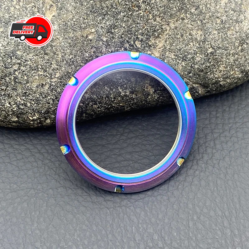 Watch Case Back Sapphire Transparent Glass Cover For Mod NH35 SKX007 Movement