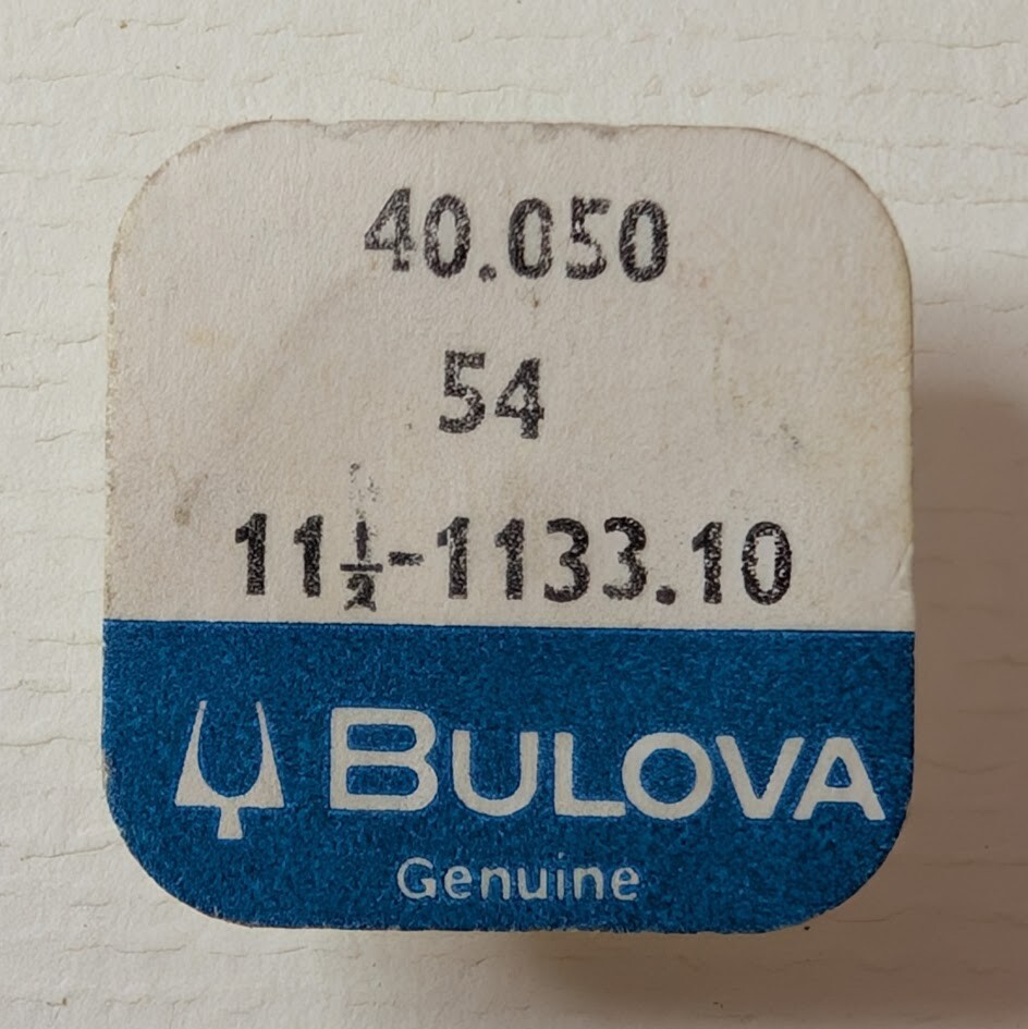 NOS Genuine Bulova 40.050 54 Complete Balance Wheel 11½ – 1133.10