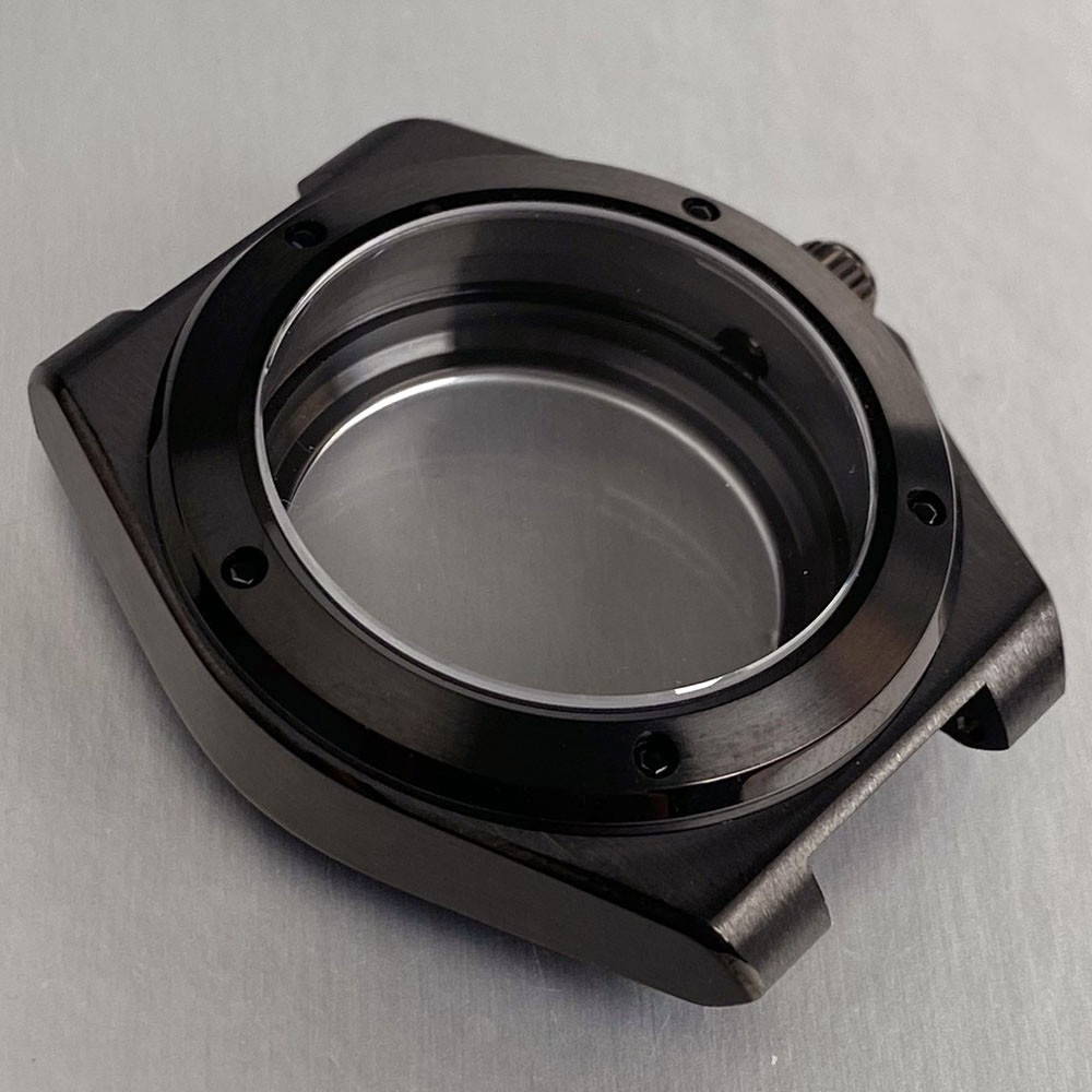 40mm Retro Black Watch Case 20ATM Sapphire For Engineer NH35 NH36 ETA2824 PT5000