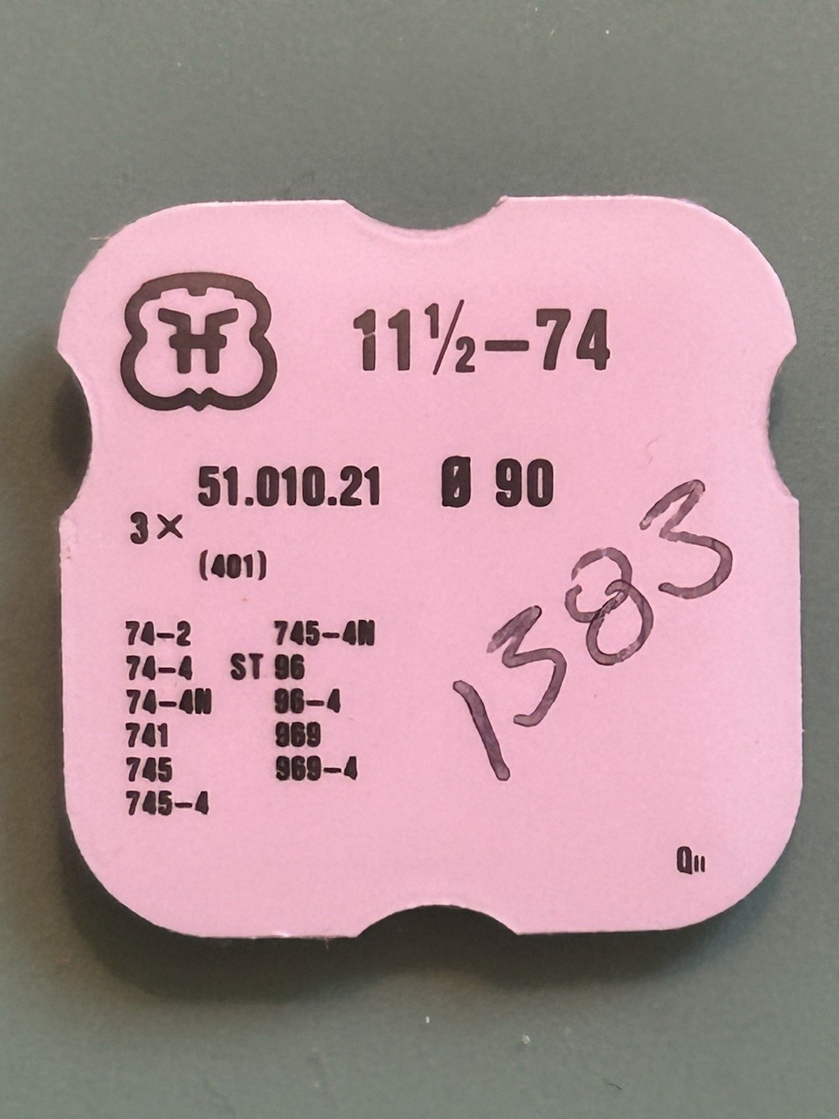 FHF – Cal. 74 – Winding Stem – Part 51.010.21 – .90 mm – Tap 10 – 18 mm long