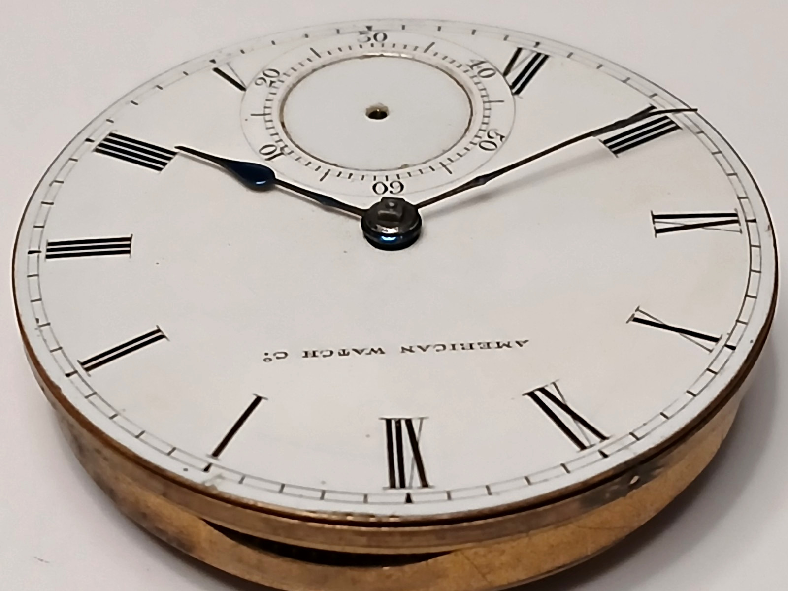 18 size Waltham William Ellery Model 1857 pocket watch movement. Parts-Repair