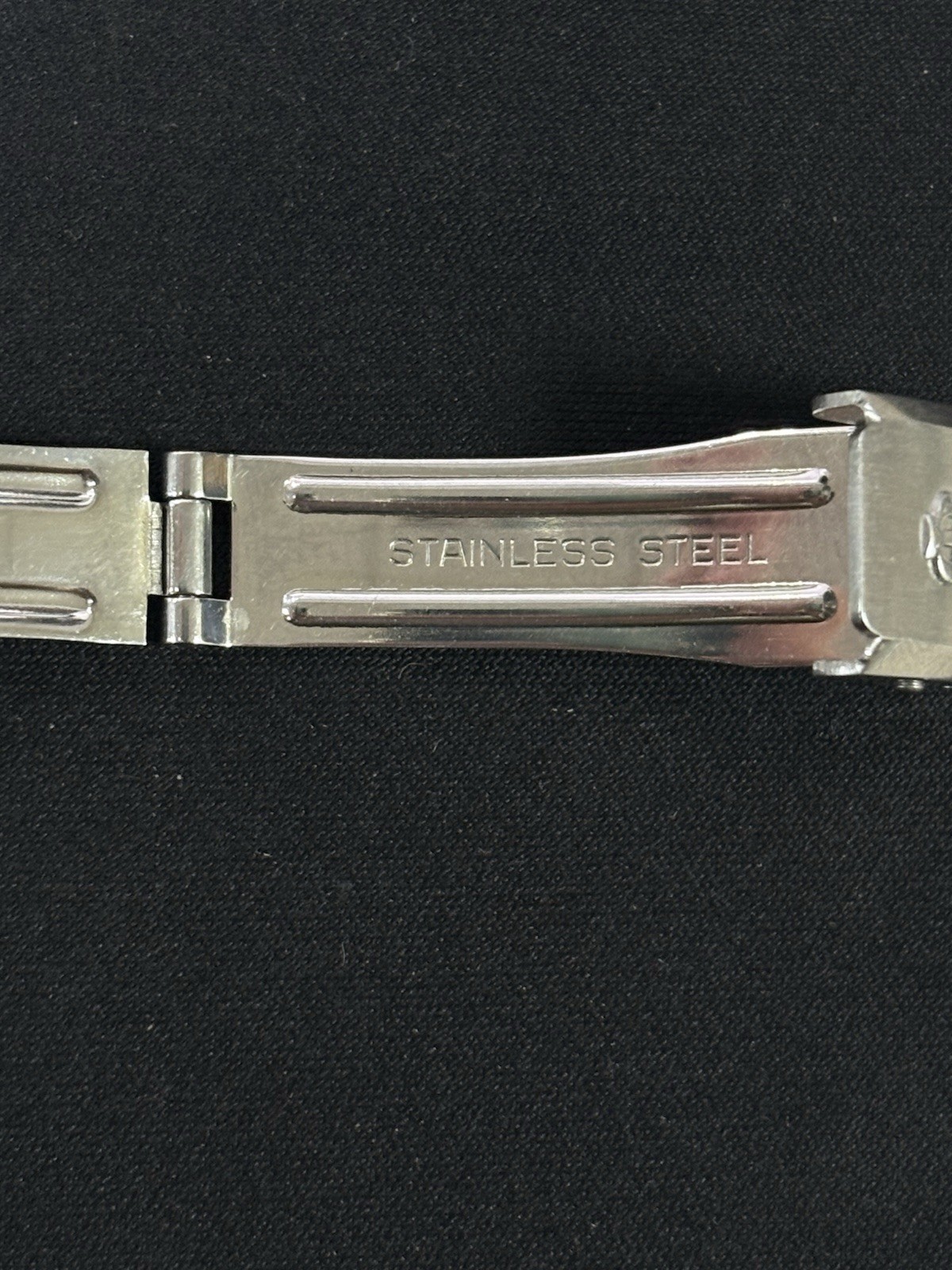 BAUME MERCIER Older Riviera Stainless Steel 10mm Deployment Bracelet Band Buckle