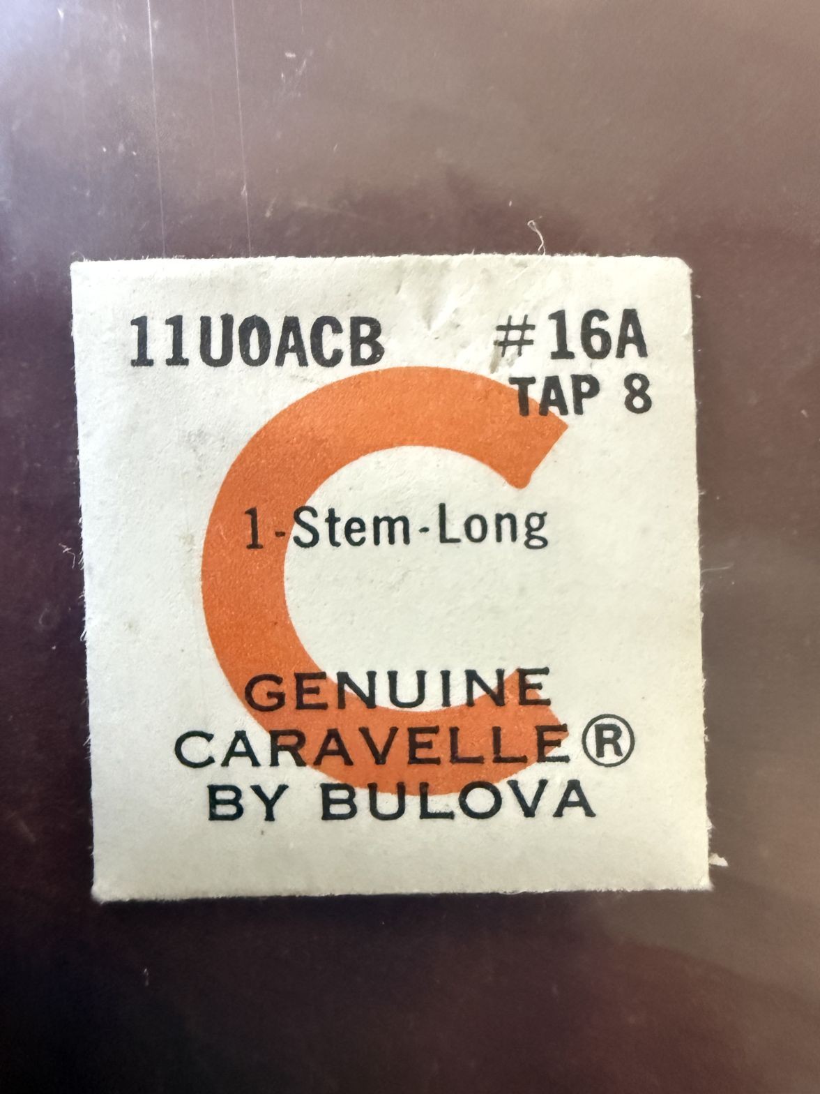 Bulova 11UOACB Stem-Long #16A NOS Genuine Vintage Watch Part New Old Stock