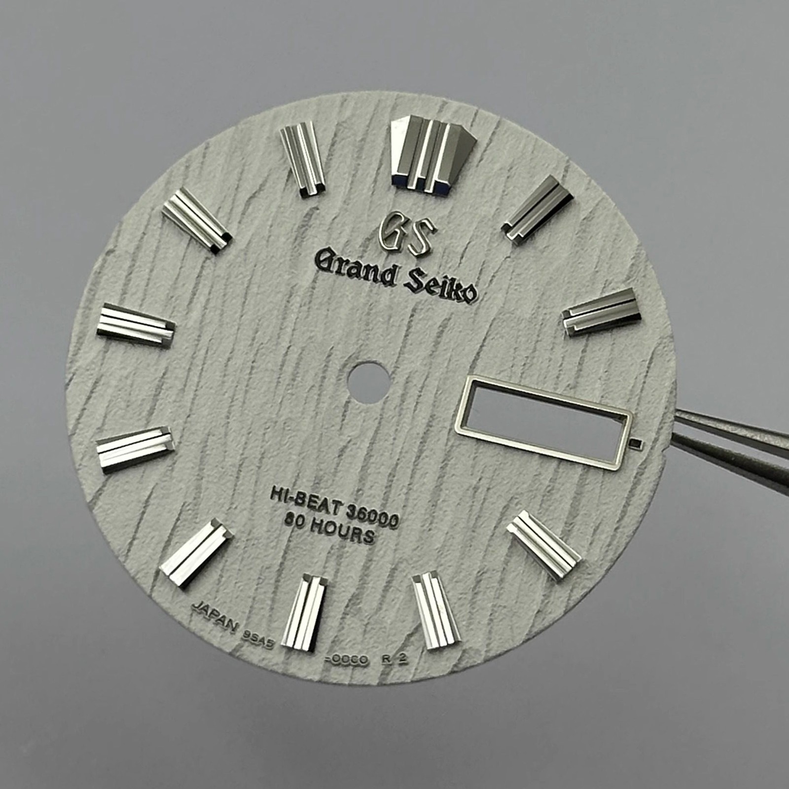 28.5mm Bark Pattern Watch Dial No Lume Dual Calendar for Nh36 Movement Accessory