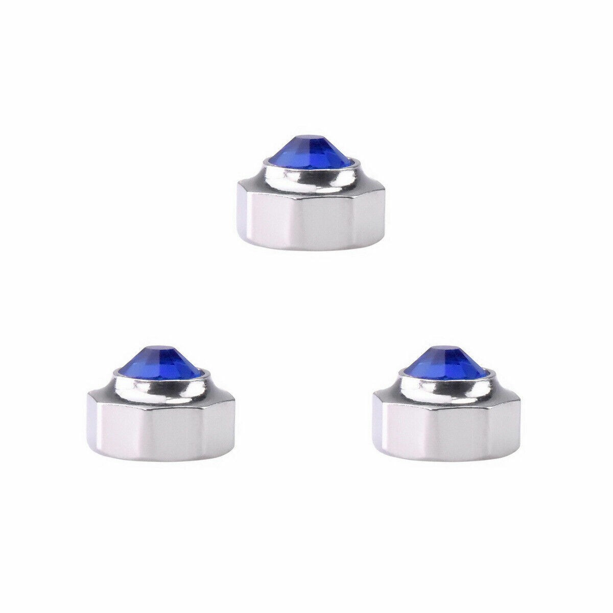 3 PCS WATCH CROWN FOR MENS CARTIER SANTOS XL GALBEE 1567 187901 5.25MM BLUE S/S