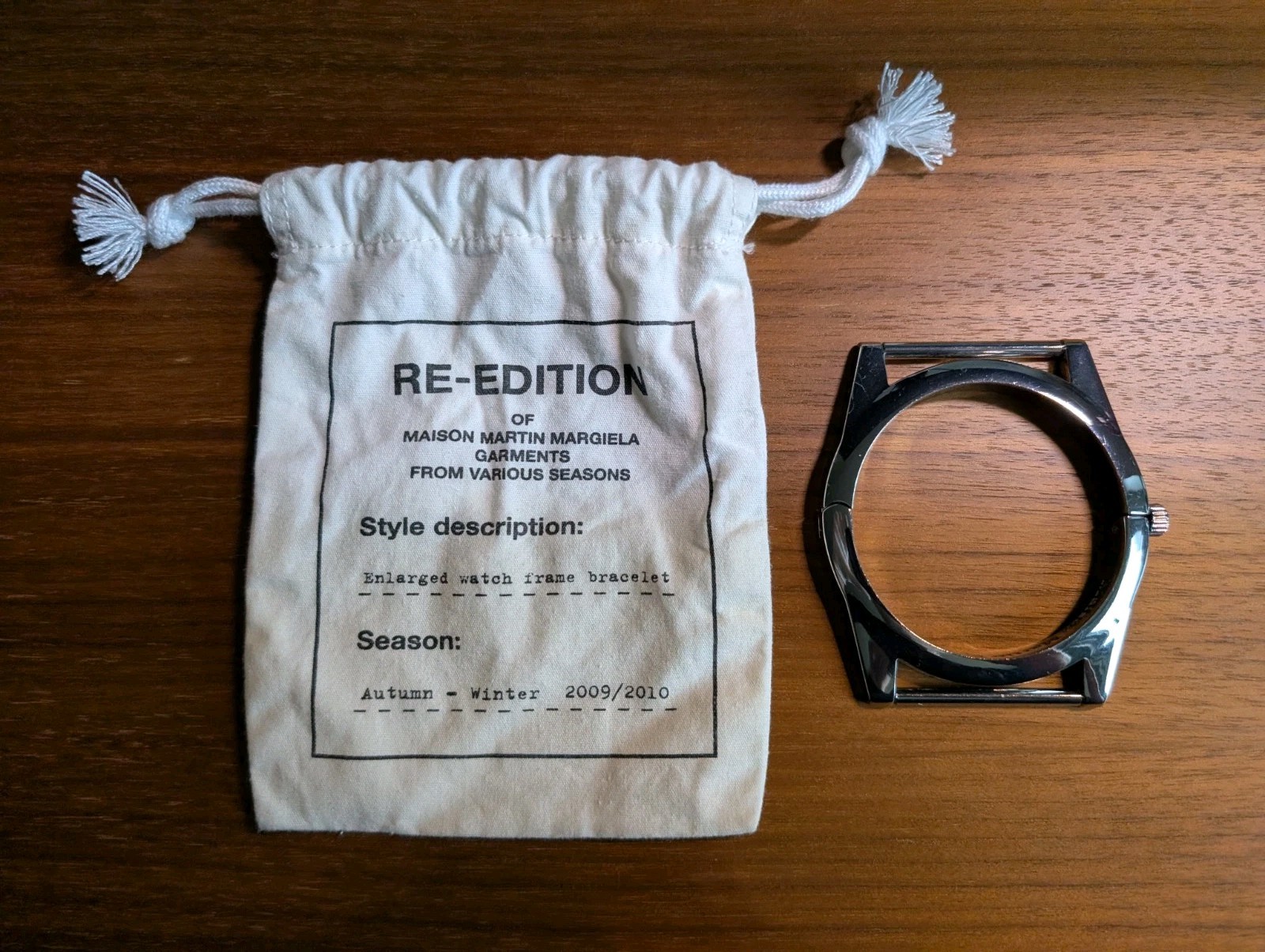 MAISON MARTIN MARGIELA X H&M RE-EDITION ENLARGED WATCH FRAME BRACELET