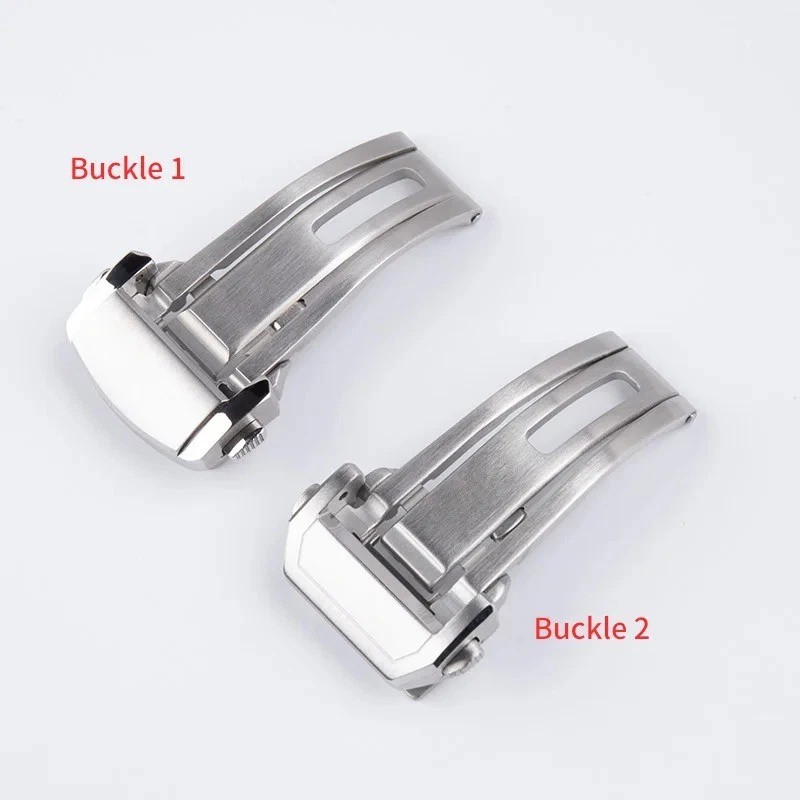 18mm Adjustable 316L Deployment Buckle Clasp Fits Longines Rubber Leather Strap