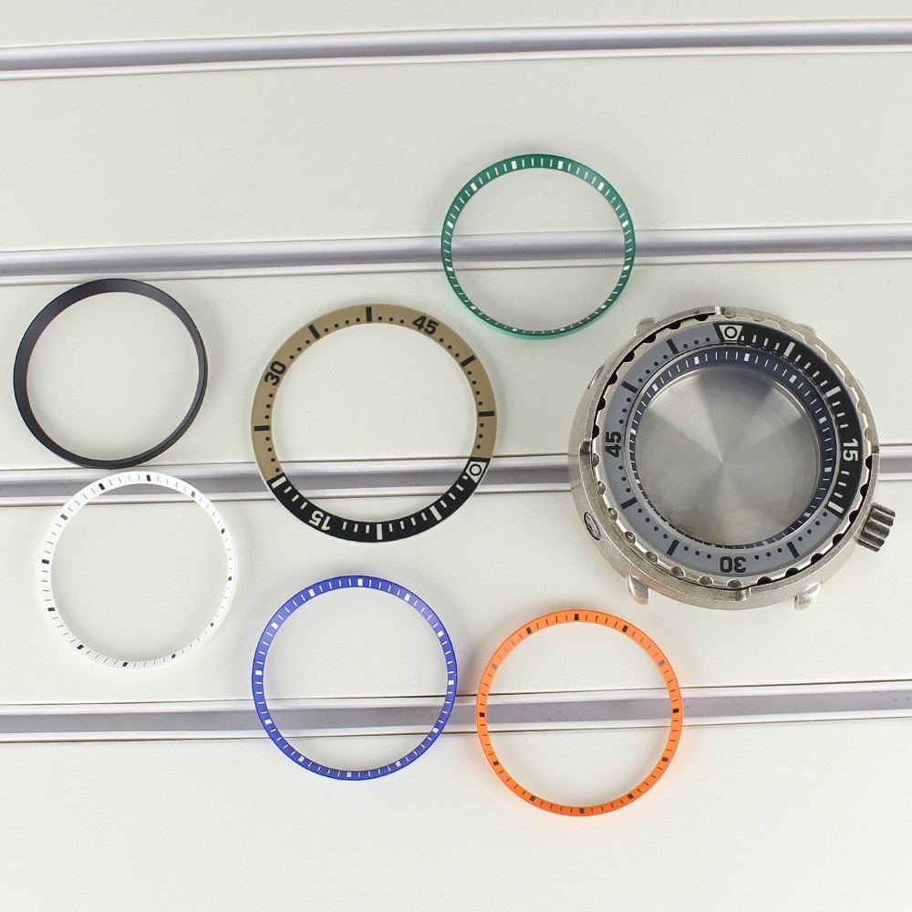 Dive 47mm Steel Watch Case Luminous Modify Tuna Can Skx Mod For Seiko NH35 NH36
