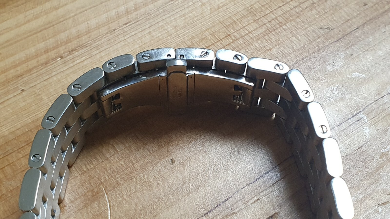 Massive stainless steel heavy metal band – butterfly clasp – 22mm – 105gr – 316L