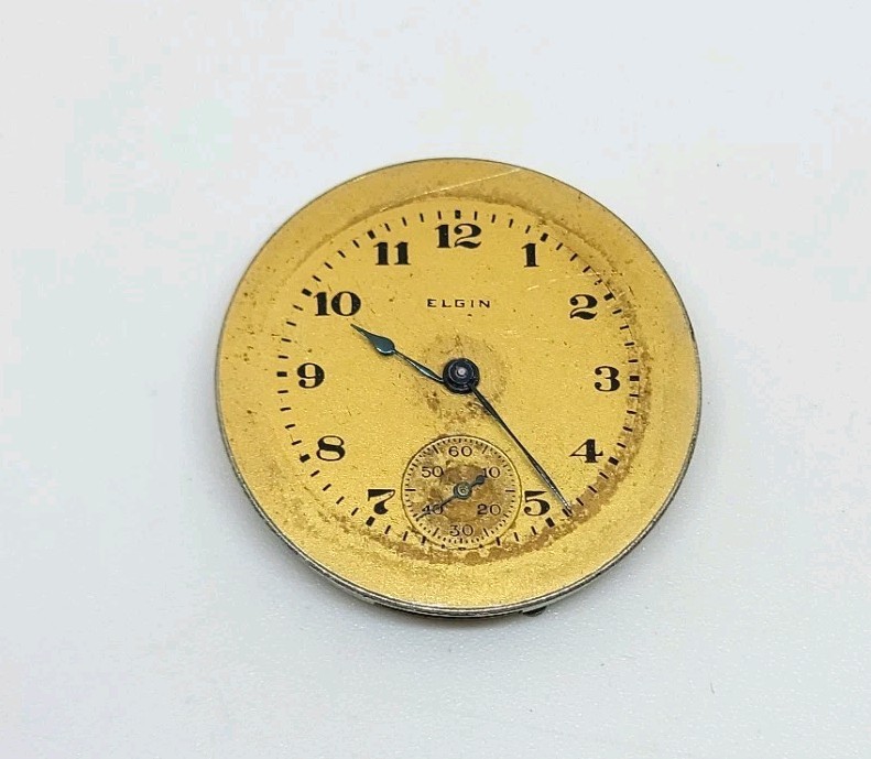 1920 Elgin Model 1 Grade 430 7J 6/0s Mechanical Watch Movement For Repair
