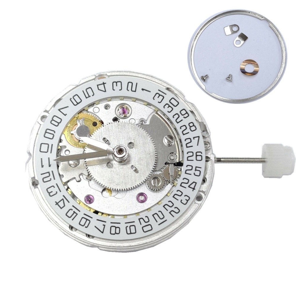25 Jewels Date @3 Automatic Mechanical Watch Movement For ETA 2836-2 GMT Parts E