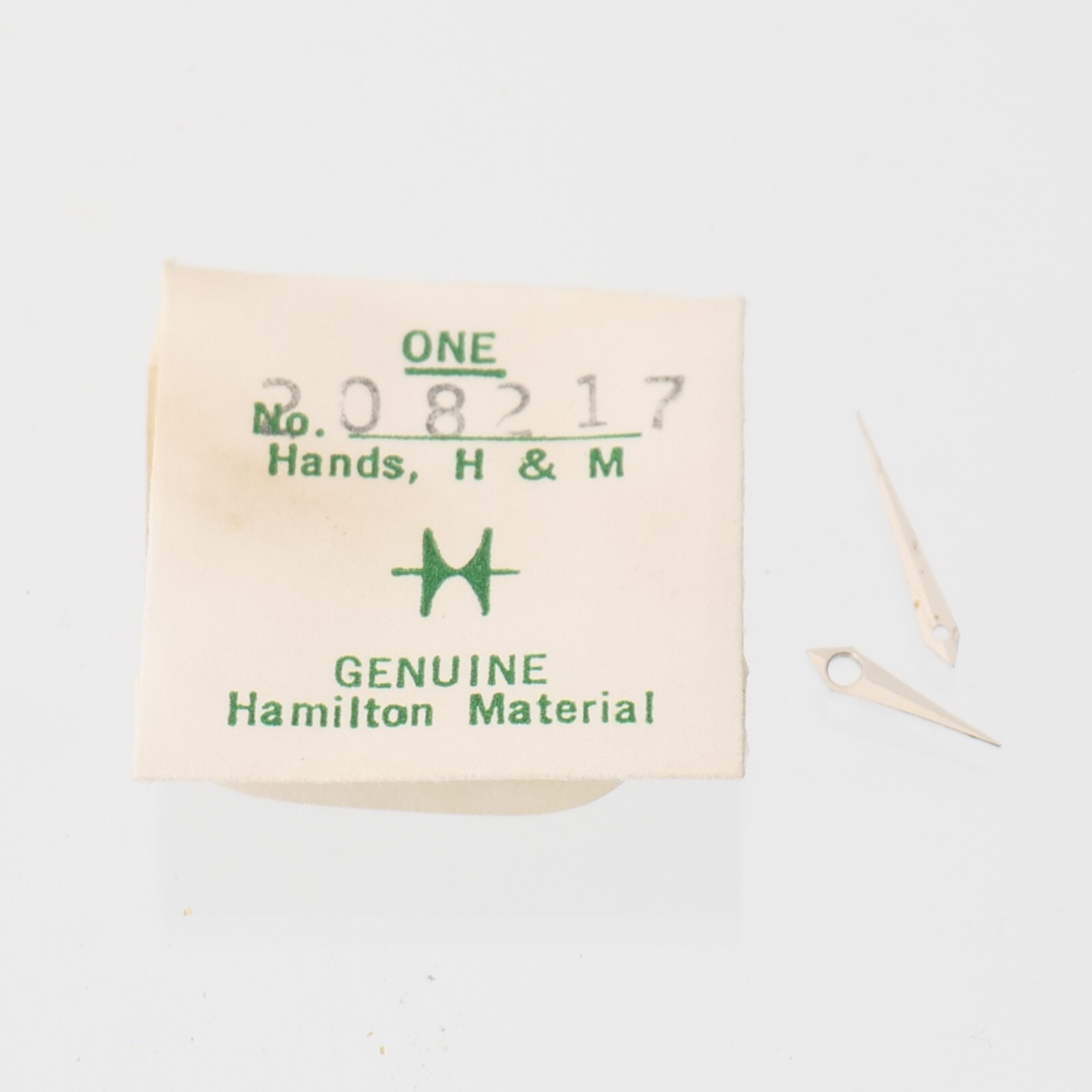 Hamilton Watch Hands No. 208217 Original Pair Hour Minute Watchmaker Parts (H22)