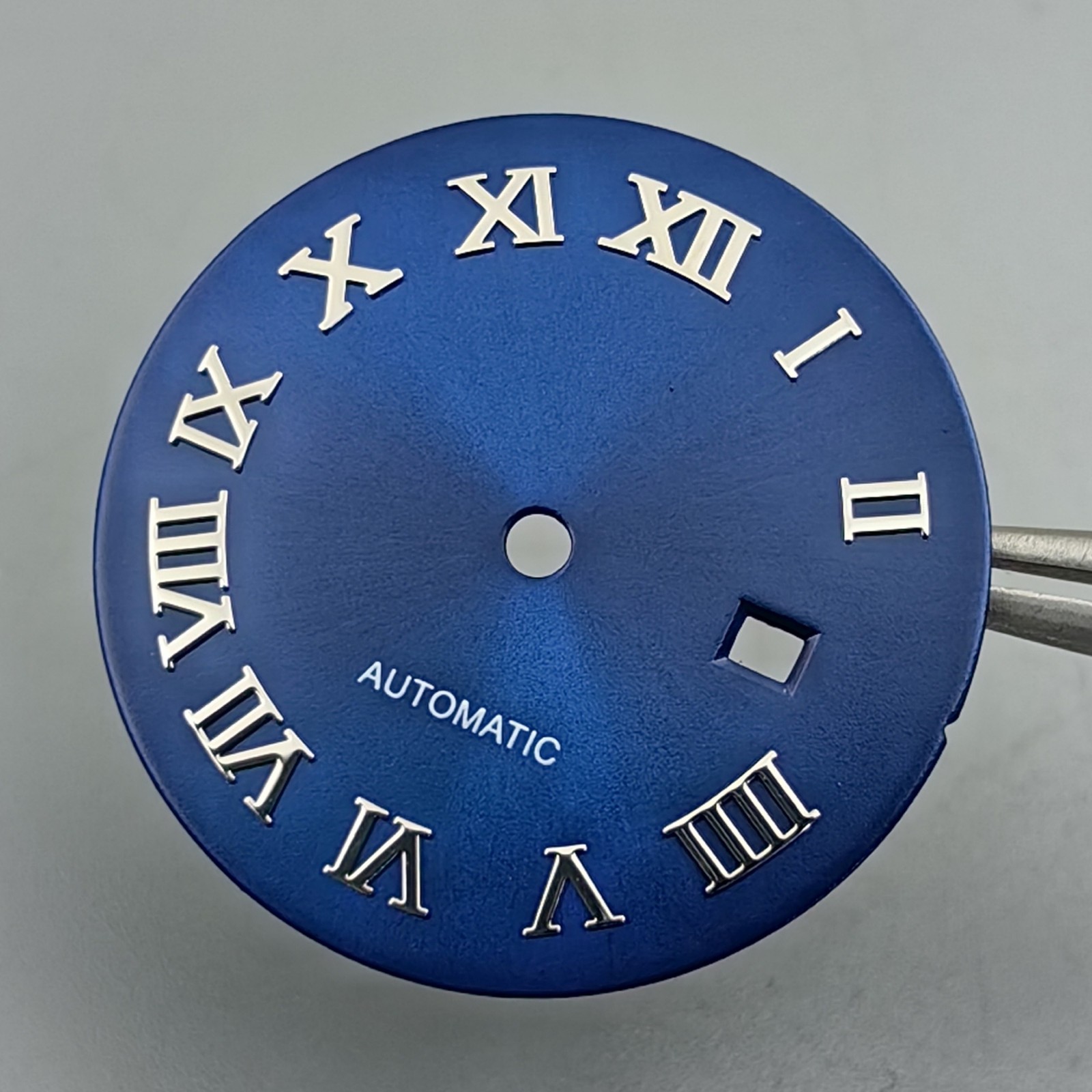 24.5mm Roman Numerals Sun Pattern Watch Dial Date Fit NH05 06 Movement