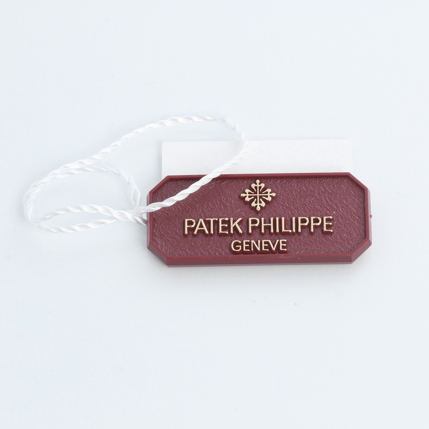 Patek Philippe Vintage Burgundy Genuine Blank Hangtag 96028