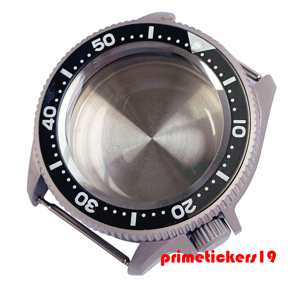 Titanium 37mm Dive Watch Case 3.8 Crown Sapphire 120 Click Bezel Fit NH35 PT5000