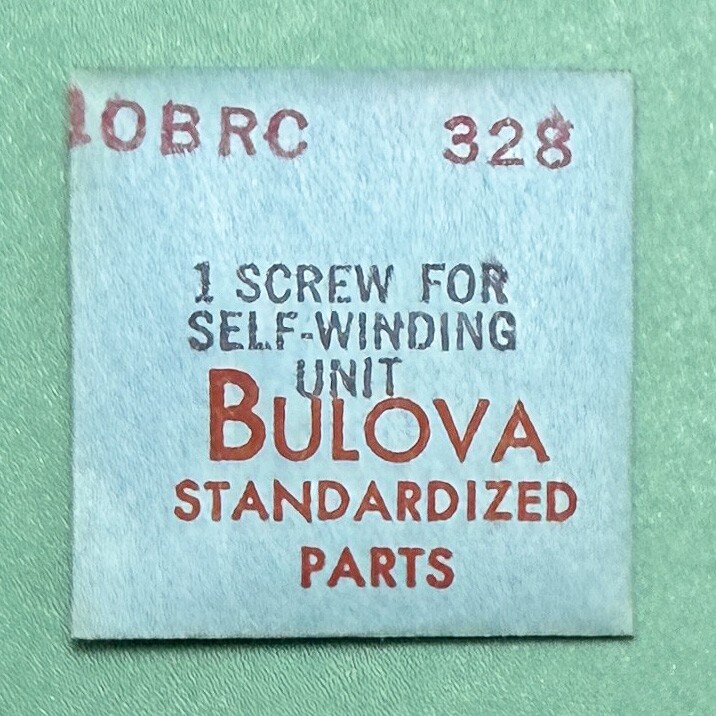 Gen Bulova Part 328 Self-Winding Unit Screw 10CMC 10CSC 8BBA 9AR 9AS NOS 139