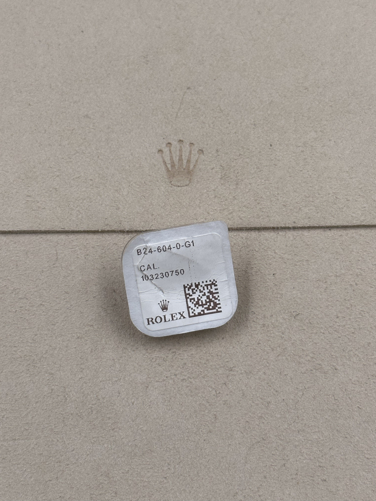 NEW Rolex 24-604-0 – CROWN WITH GASKET 604 ST. Factory Sealed