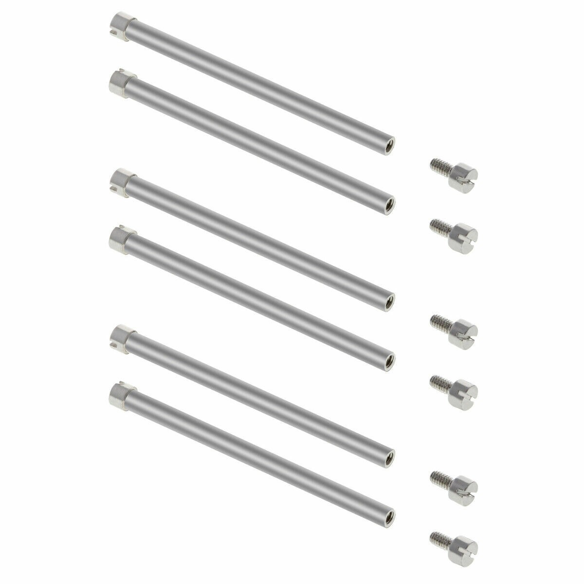 6 Silver 30mm Replacement Tube And Screw Sets For Panerai Luminor 44mm