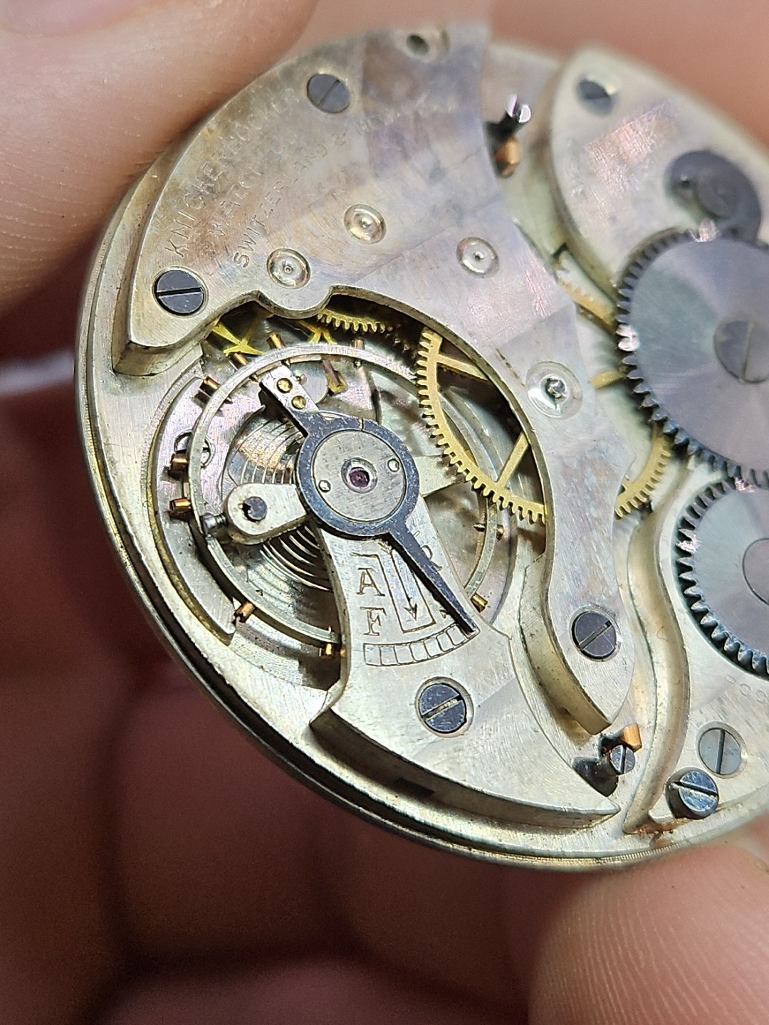 Knickerbocker Stuyvesant Pocket Watch Movement 41.94mmFor Parts/Repair