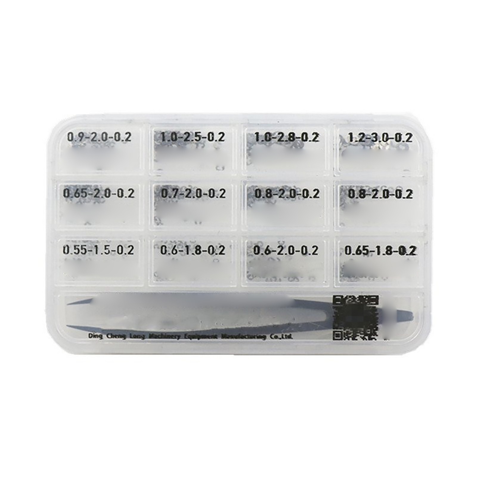 360Pcs 0.2mm Thick Assorted Watch Circlip E-Clips Snap Ring Latch Pusher+Tweezer