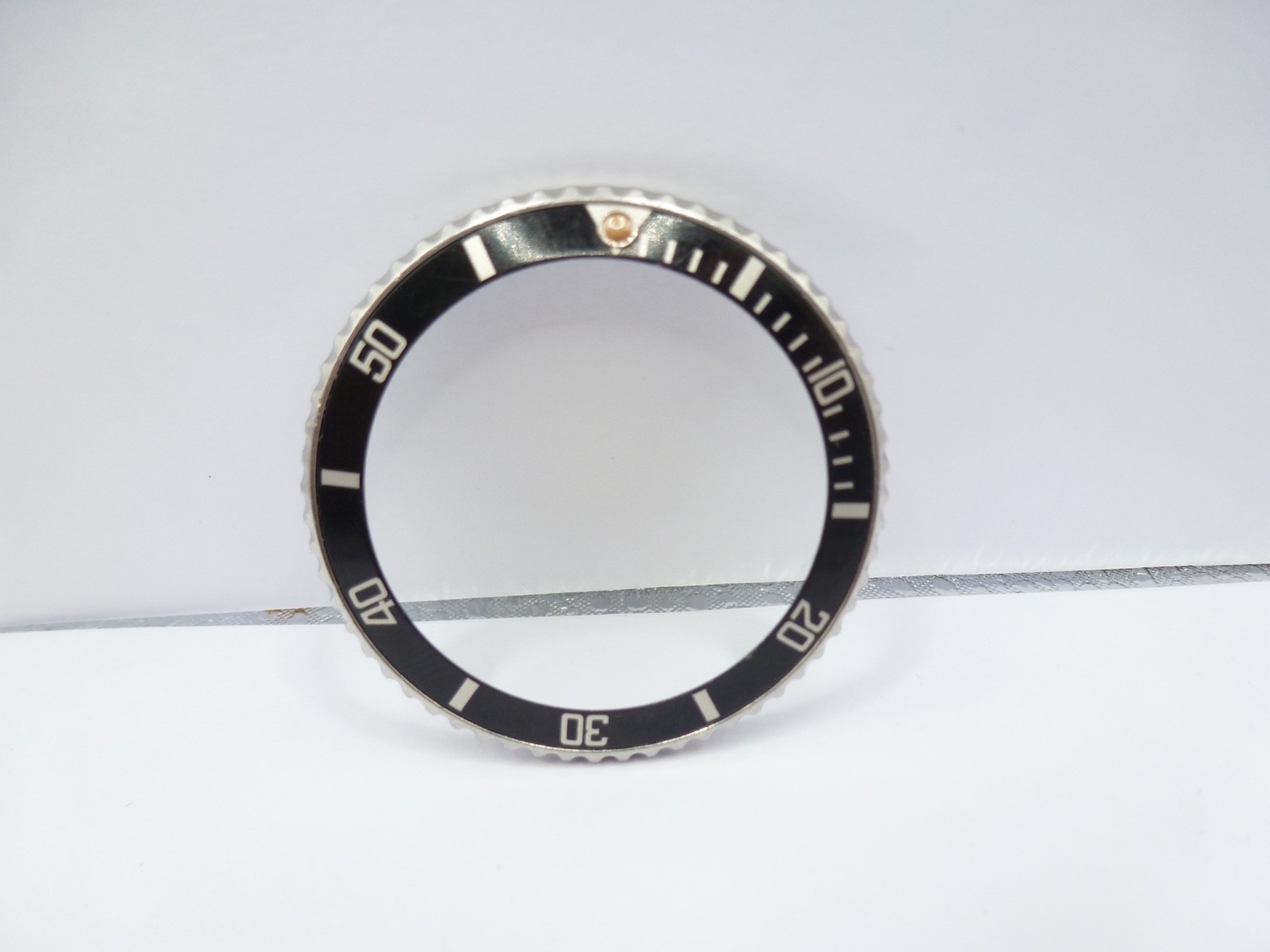 Genuine Rolex Submariner 16610/16800 complete bezel with insert vintage used –