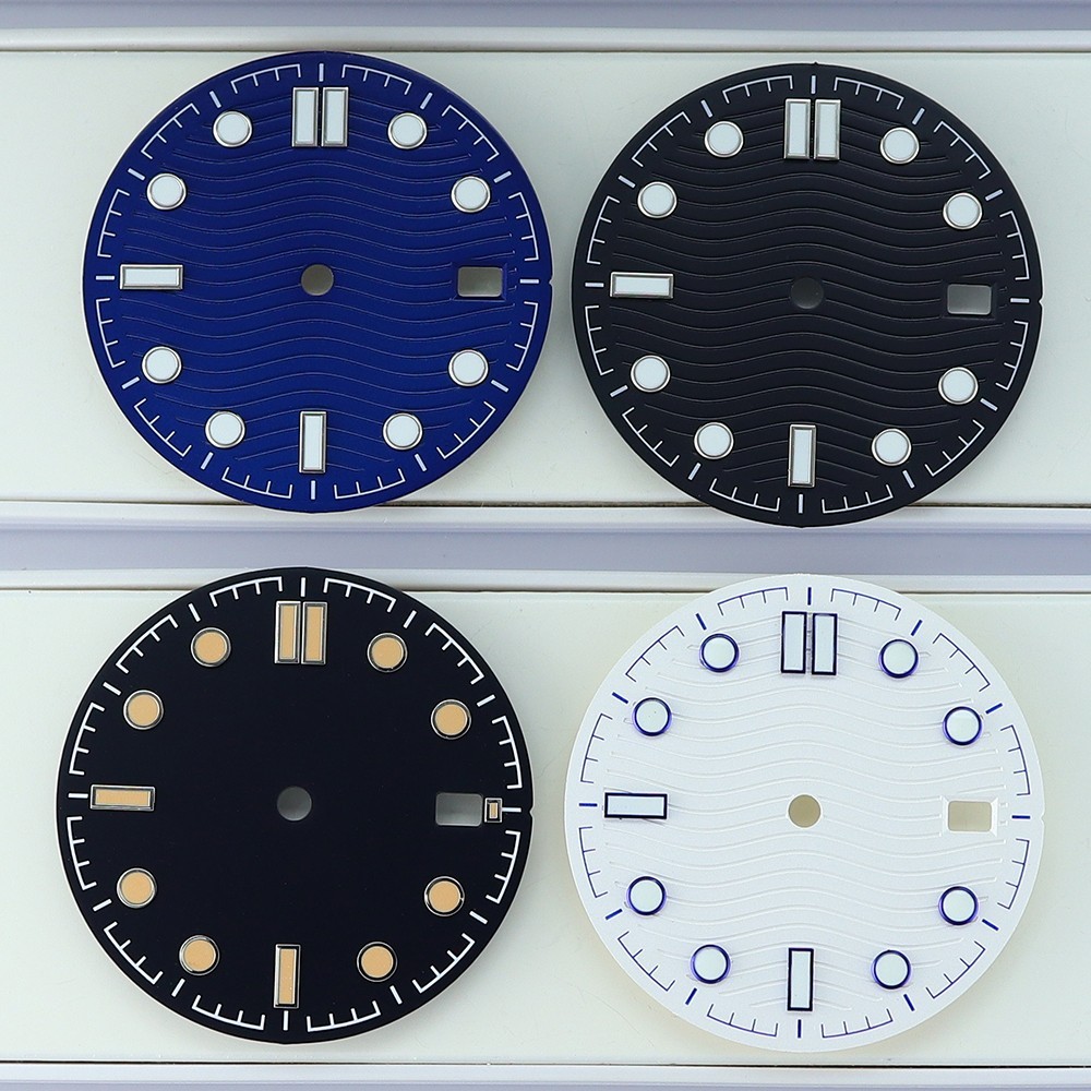 30.50mm Dial 3C Luminous Metal Dail Modify Sea300 Mod For Seiko NH35 36 Movement