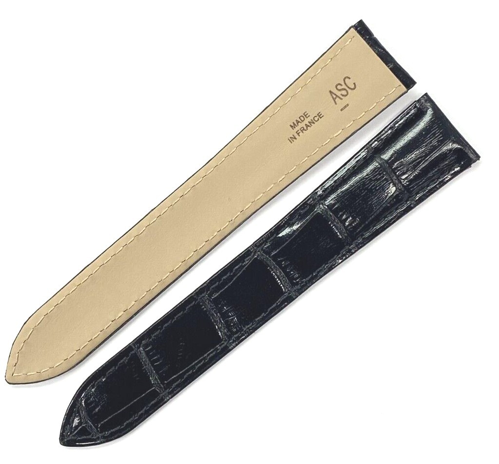 Watch Band Genuine Leather Alligator Grain fit Cartier Watch 23x18MM