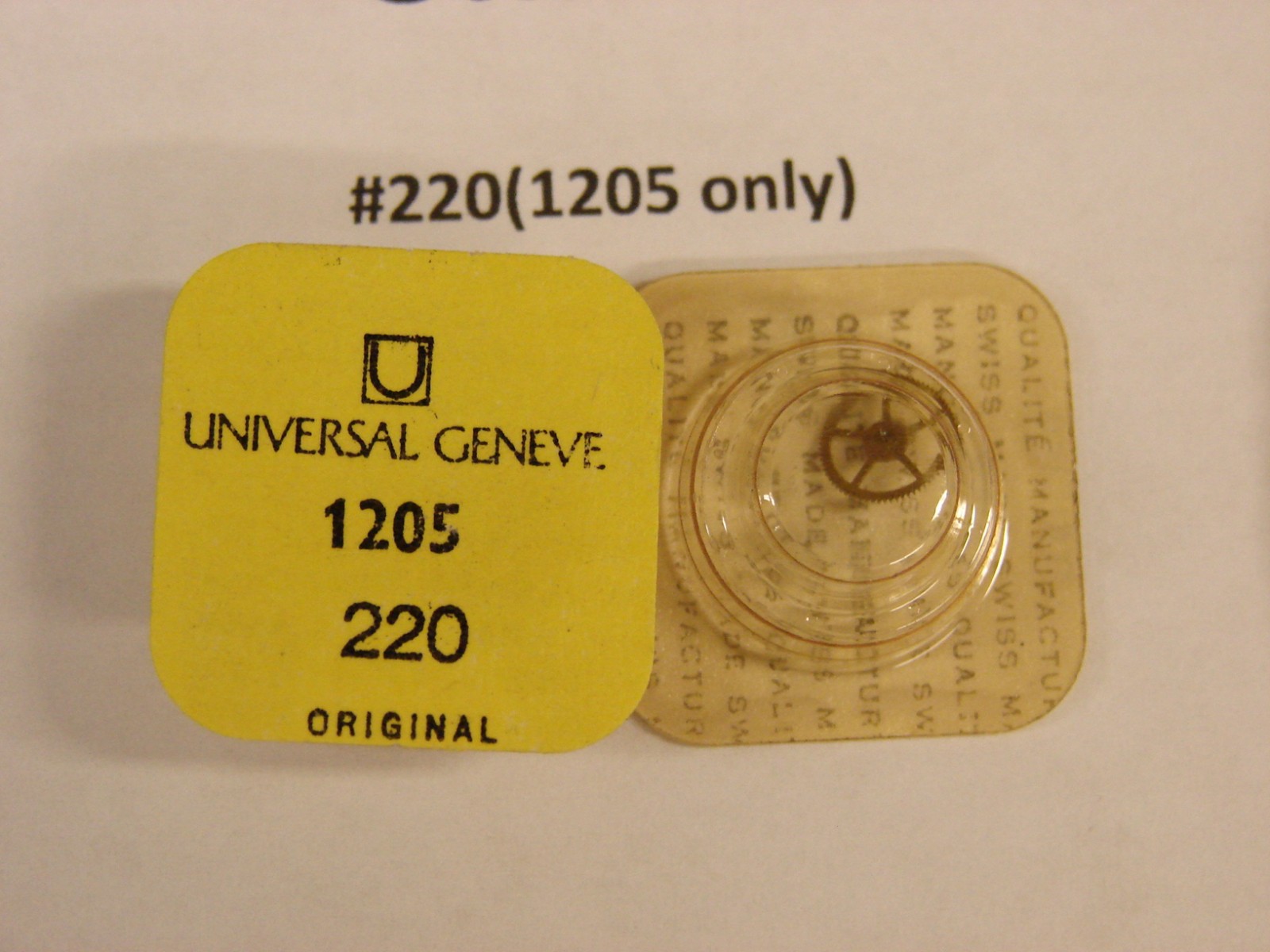 UNIVERSAL GENEVE CALIBER 1200, 1205, 64, 65 WRISTWATCH PARTS MANY TO CHOOSE FROM