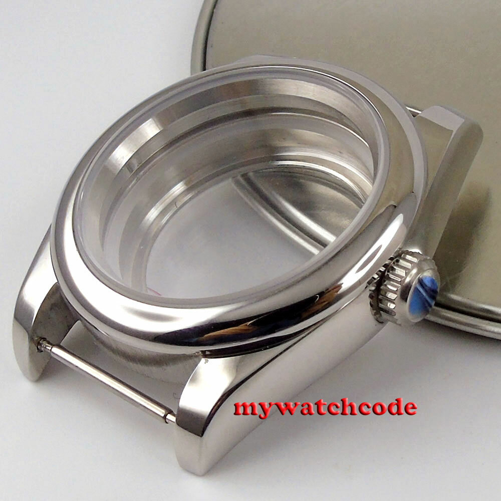 36mm Sapphire Glass Automatic Watch Case + bracelet Fit ETA 2824 8215 NH35 NH36