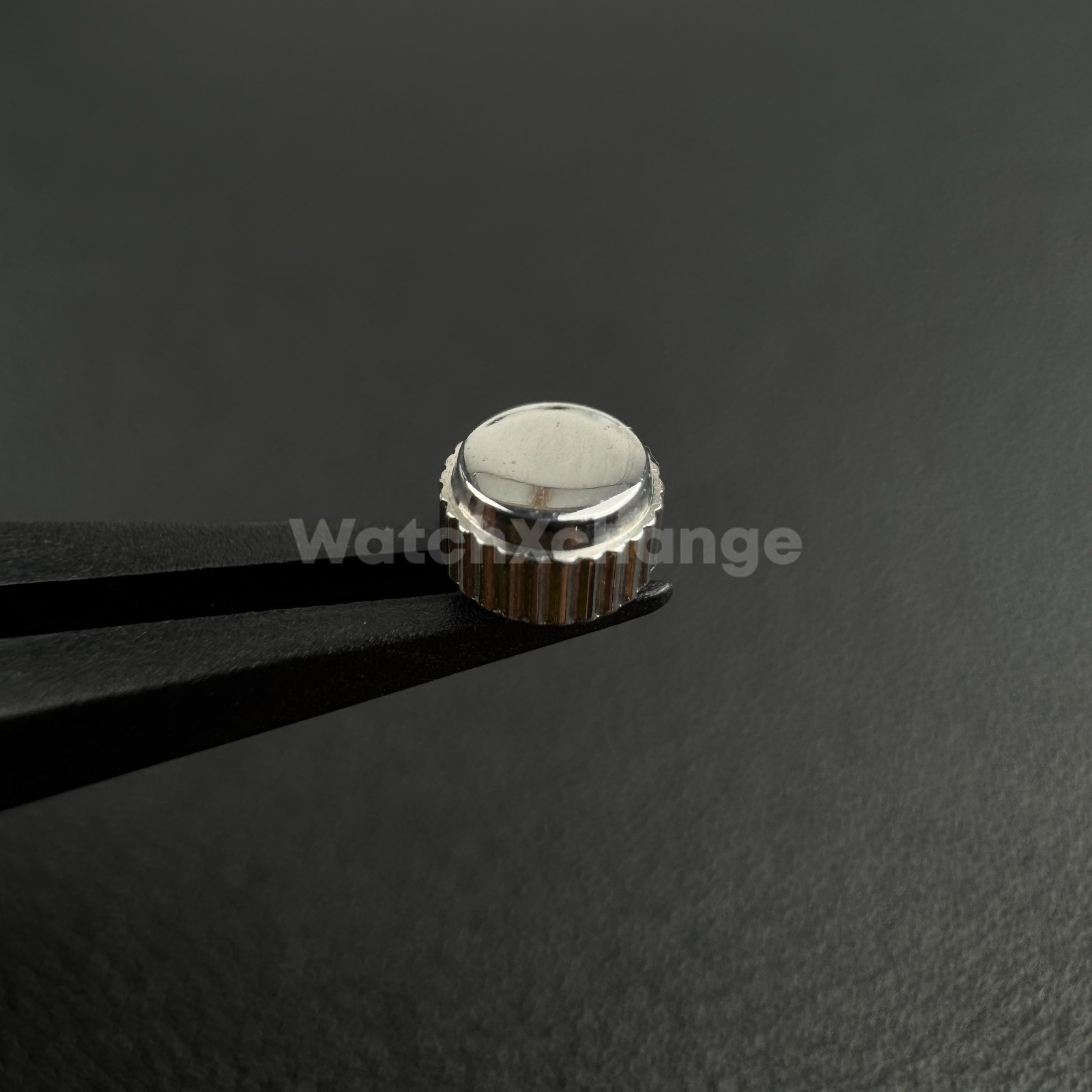 Silver Long Tube Replacement Watch Crown 2.5mm Hole Diameter 4.5mm – 7mm Head