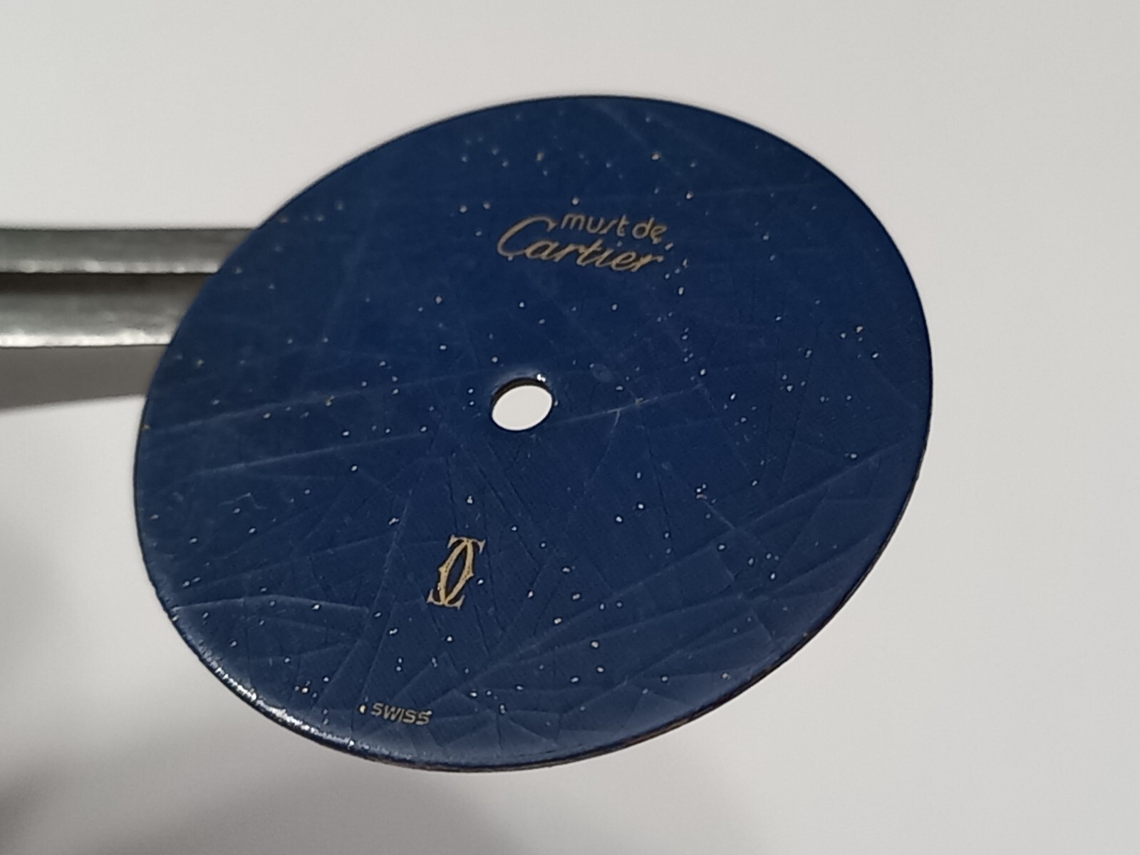 MUST DE CARTIER VERMEIL ROUND BLUE LADIES DIAL 20.5 MM – USED CONDITION