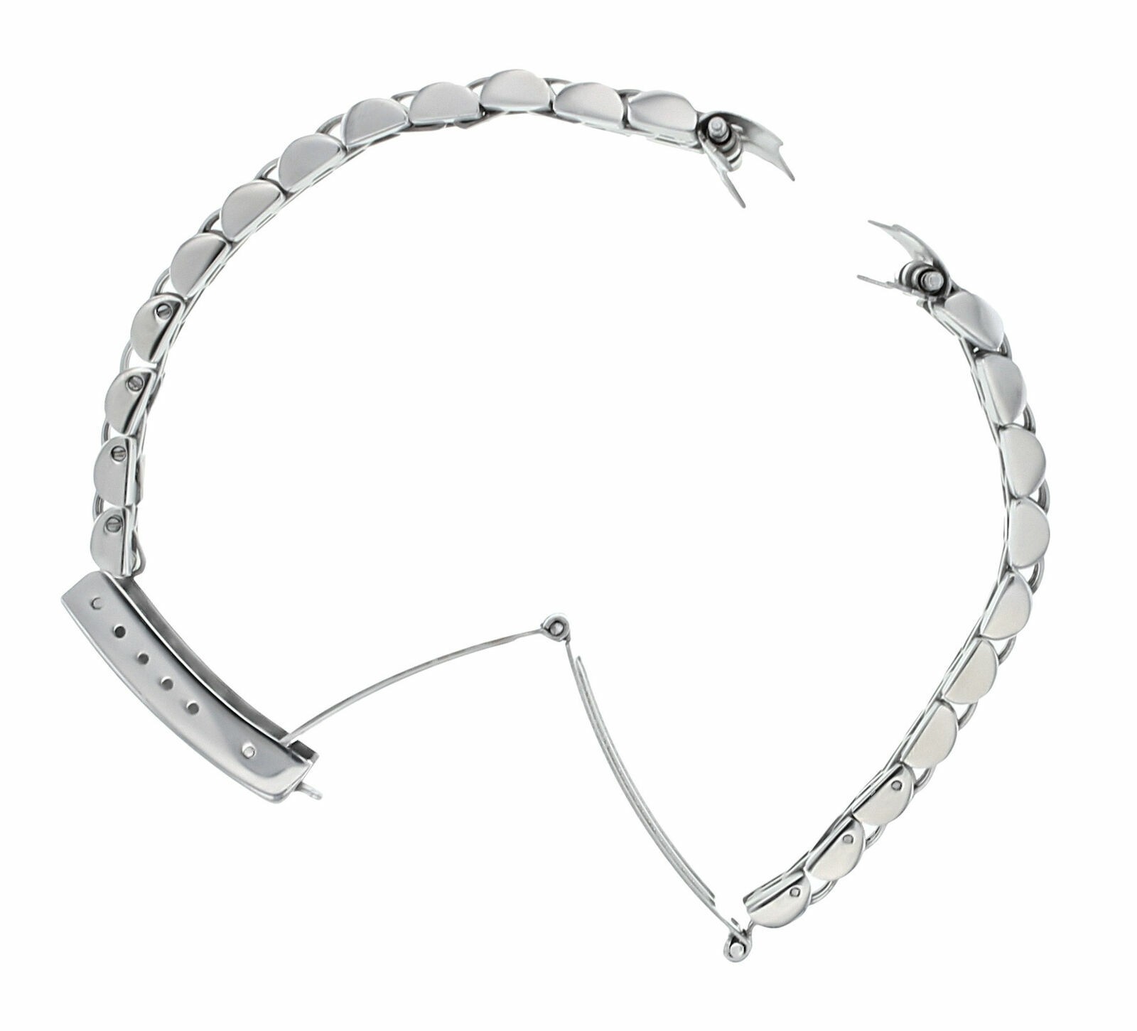 LADIES 13MM SS STEEL JUBILEE WATCH BAND FOR ROLEX 26MM CASE 79174, 79190, 79240