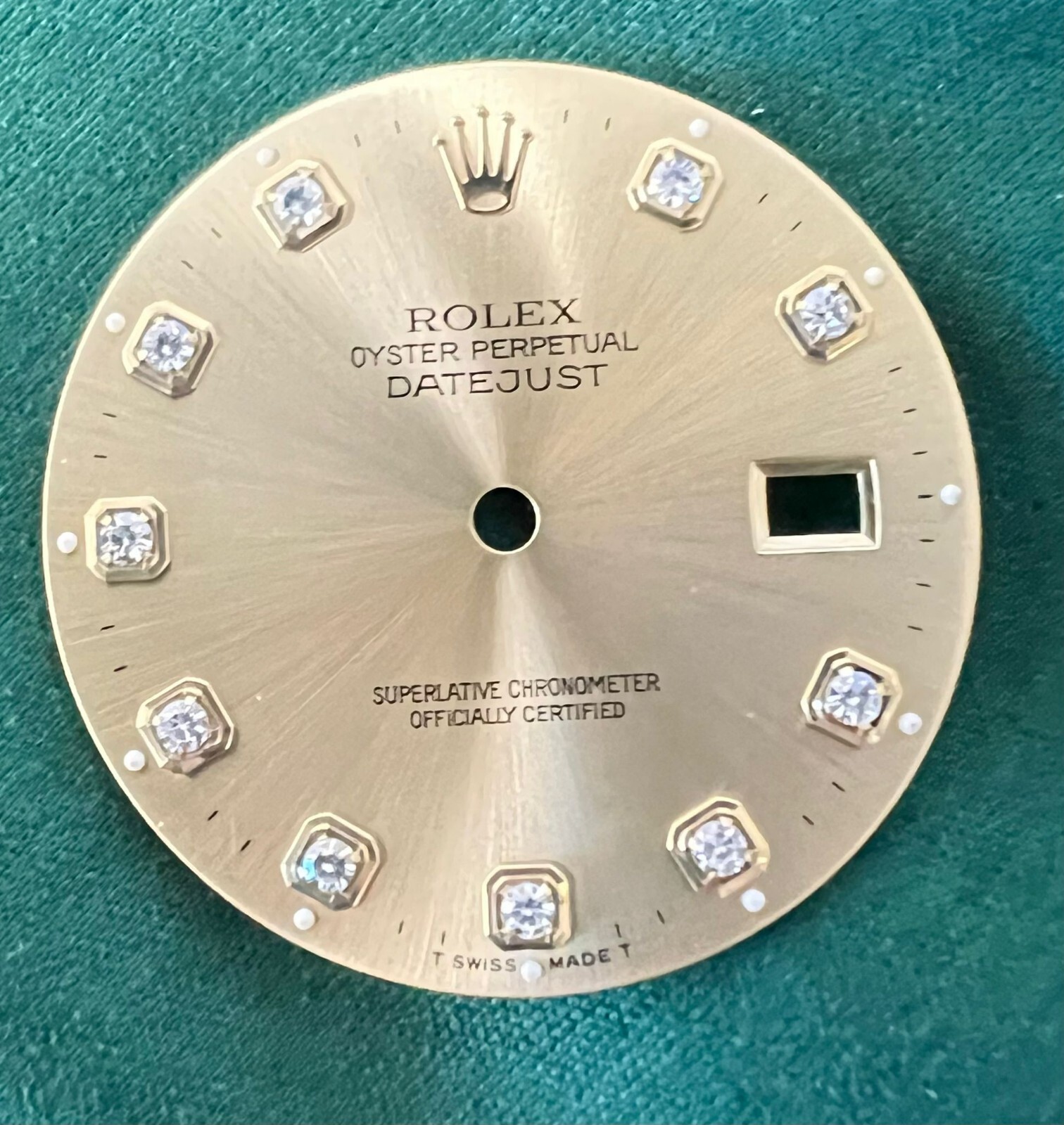 Authentic Rolex Datejust 36mm Gold Diamond Dial for 16013 16233