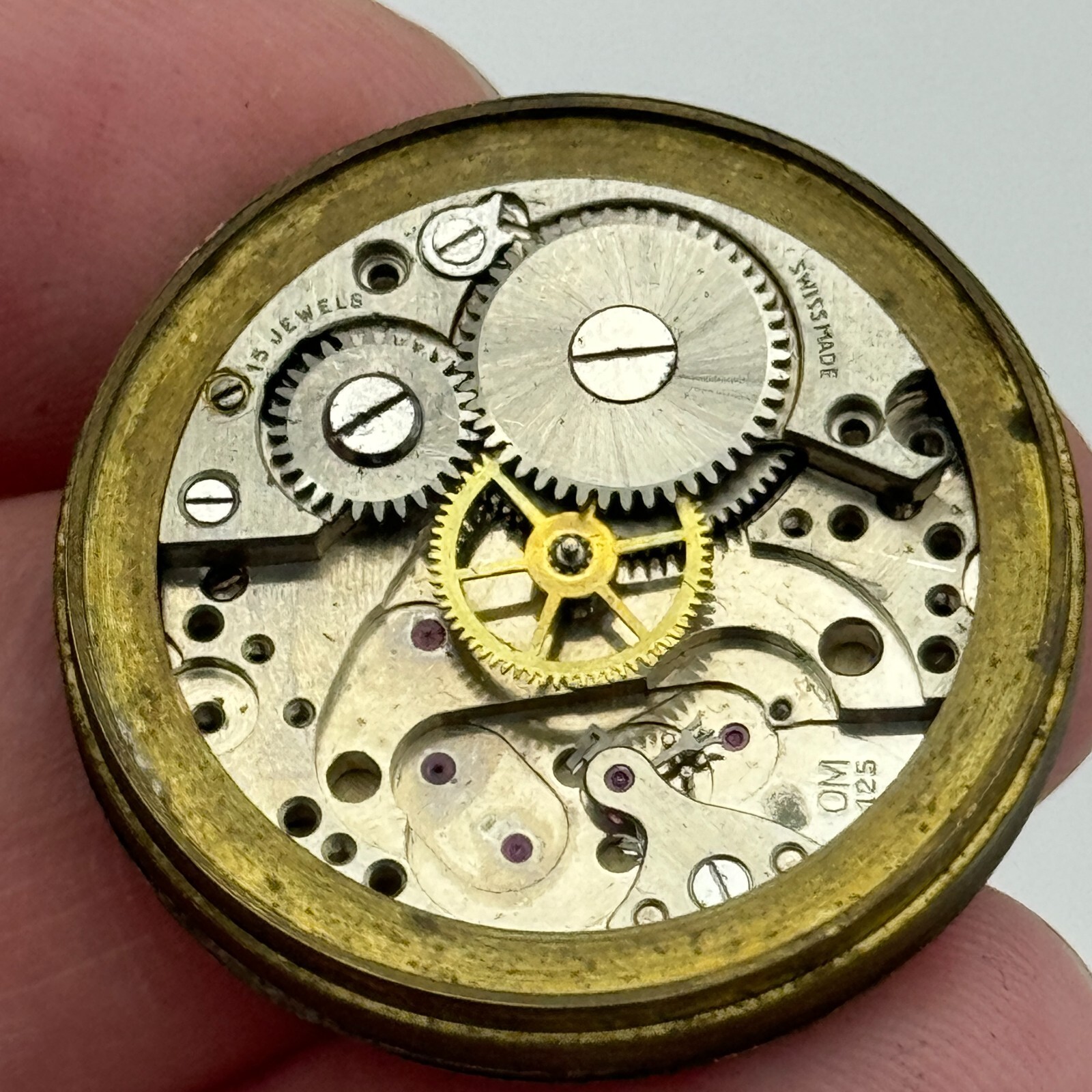 OM 125 Watch Movement Dumont Otto Meyer Men’s Manual Wind Swiss Parts 29.1mm