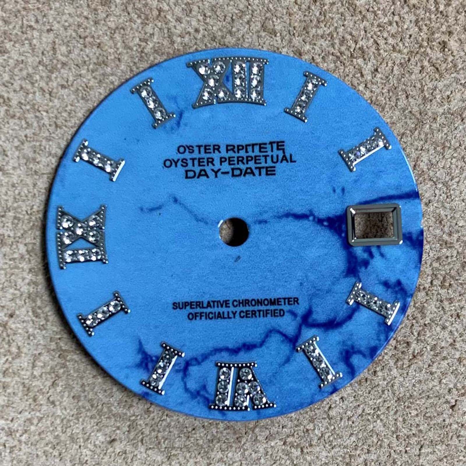28.5MM Diamond Watch Dial Modification Accessories For NH35 Automatic Movement